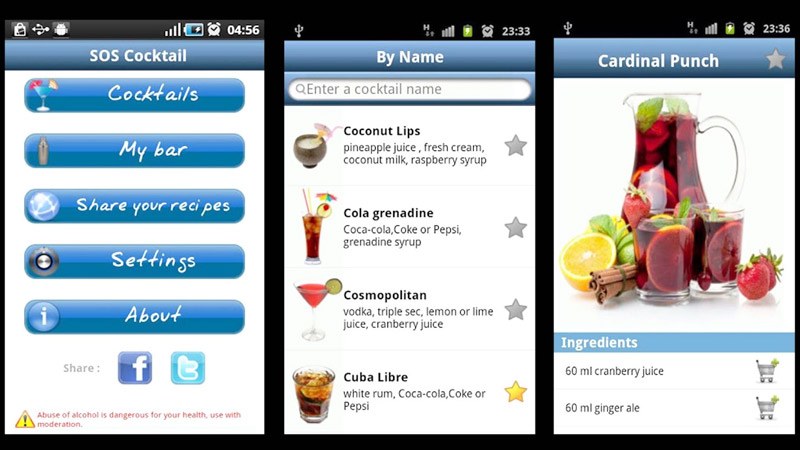 SOS Cocktail - App