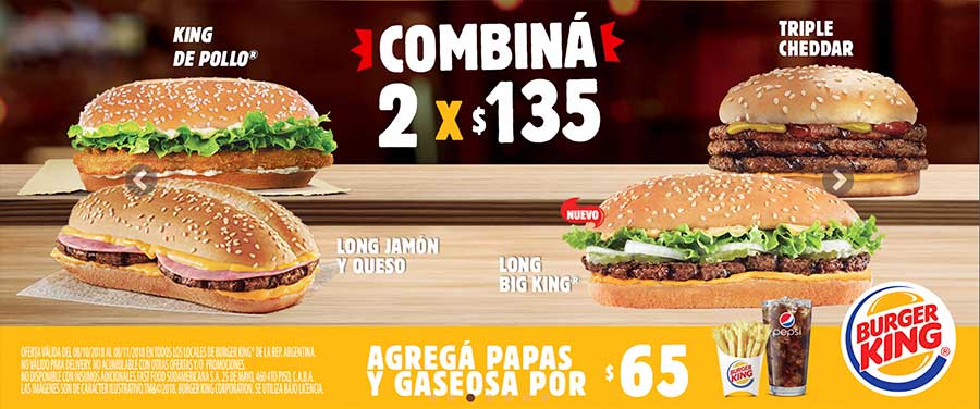 Combos y Promociones en Burger King